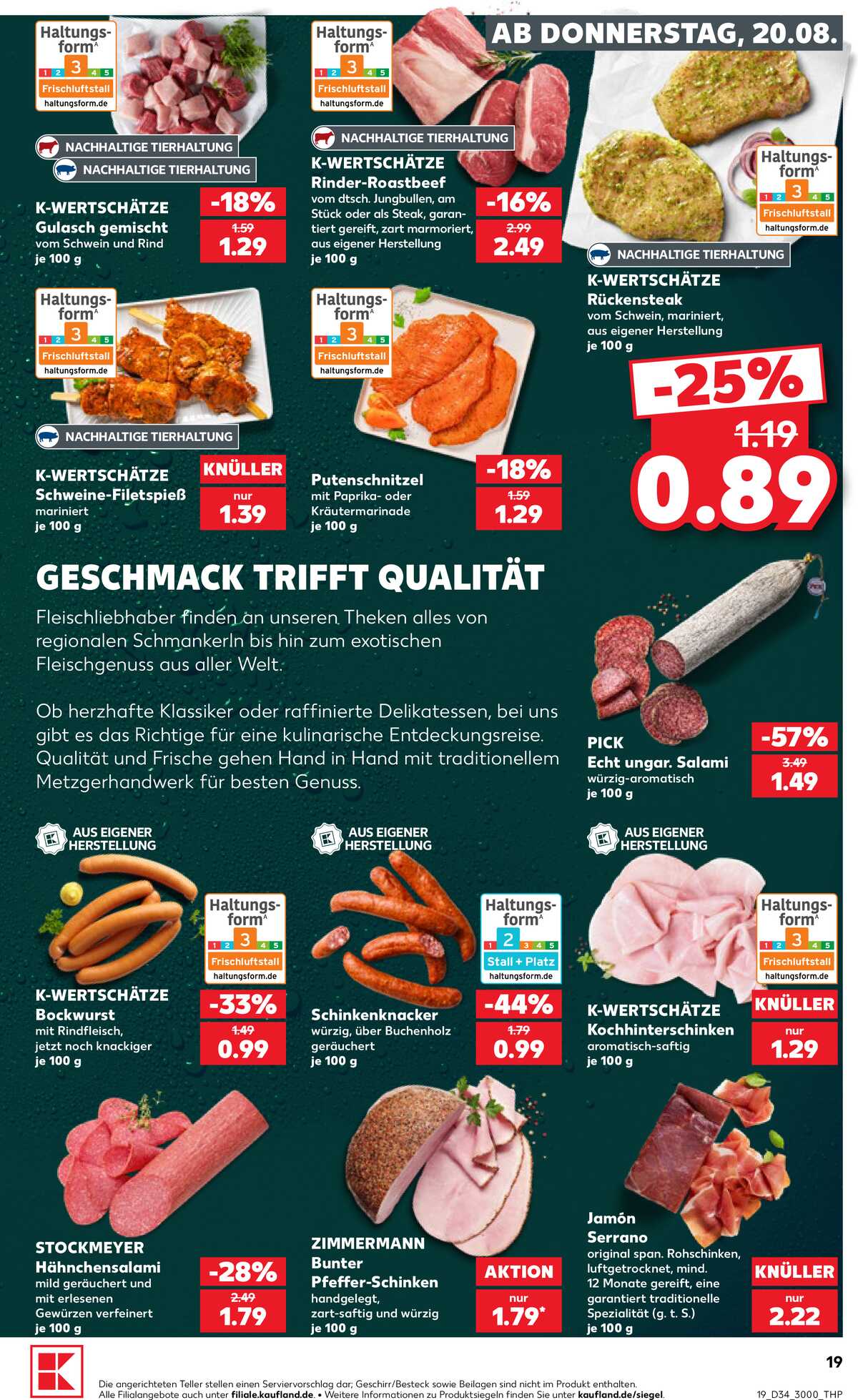 Leták Kaufland Německo 20.8.-26.8.2026 strana 19