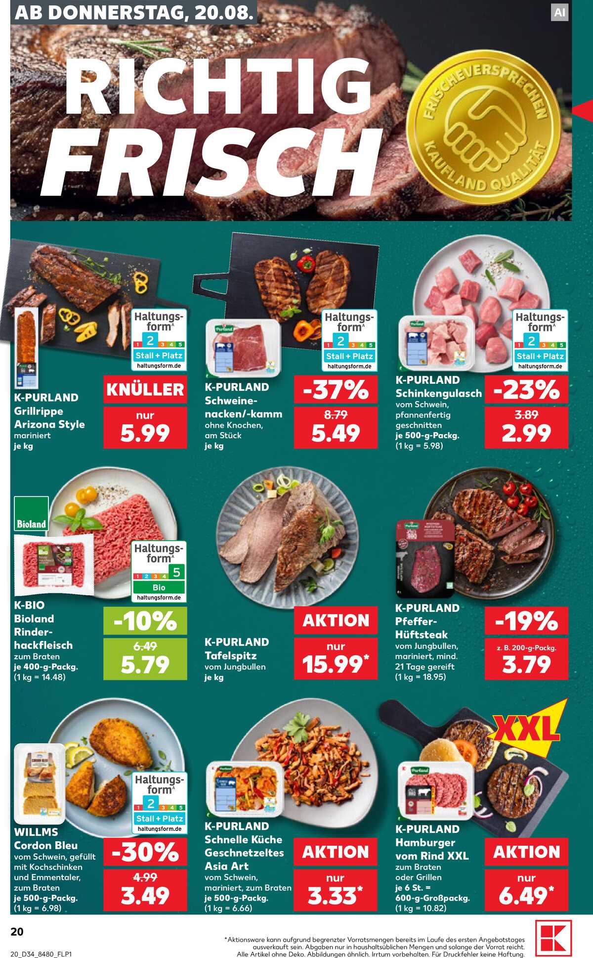 Leták Kaufland Německo 20.8.-26.8.2026 strana 20