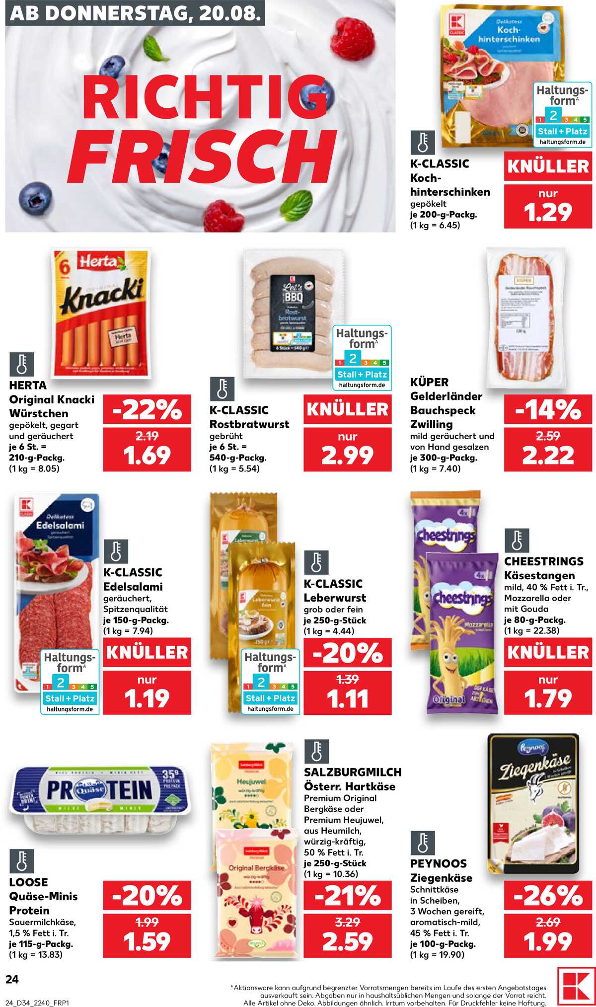 Leták Kaufland Německo 20.8.-26.8.2026 strana 24