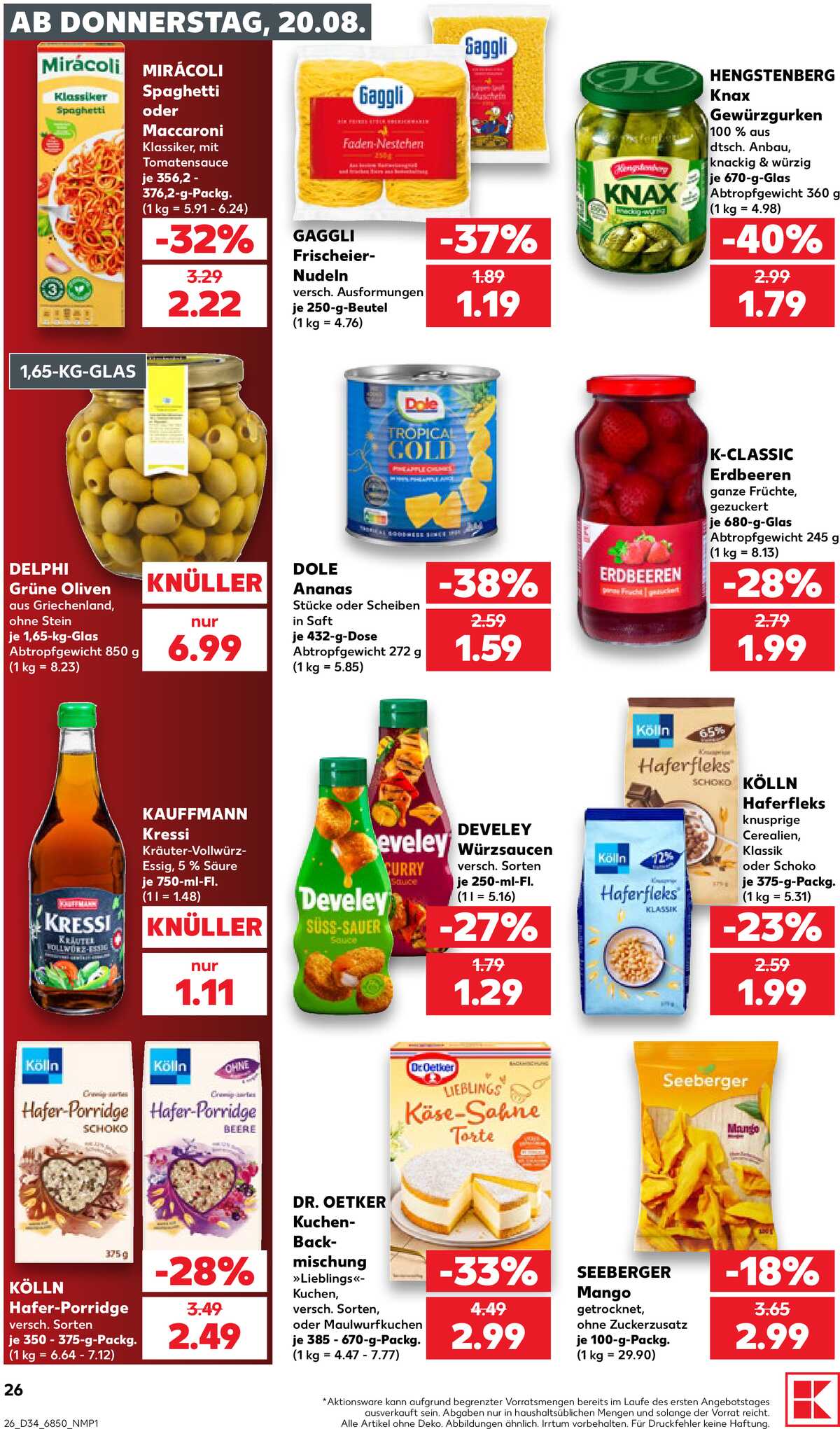 Leták Kaufland Německo 20.8.-26.8.2026 strana 26