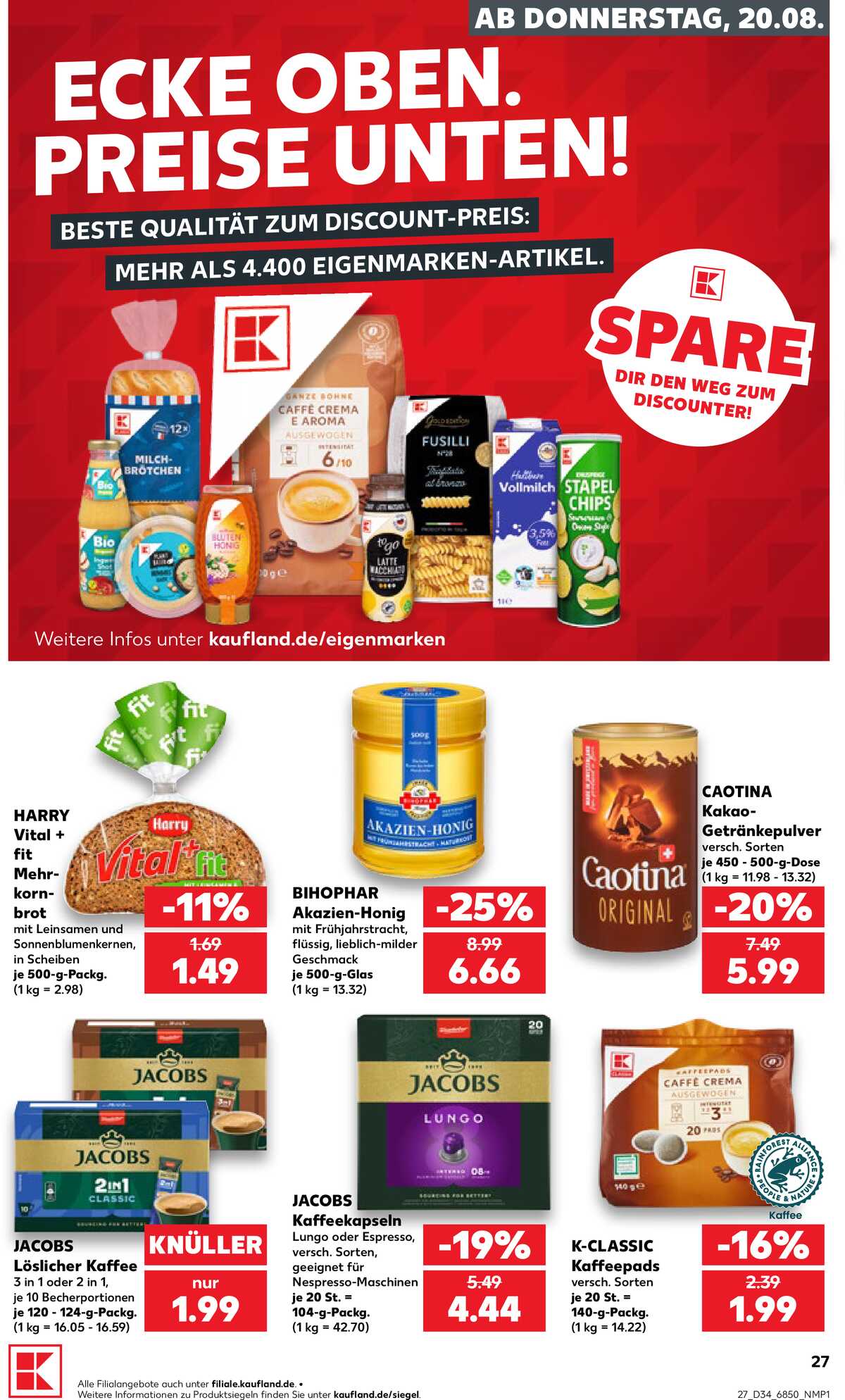 Leták Kaufland Německo 20.8.-26.8.2026 strana 27