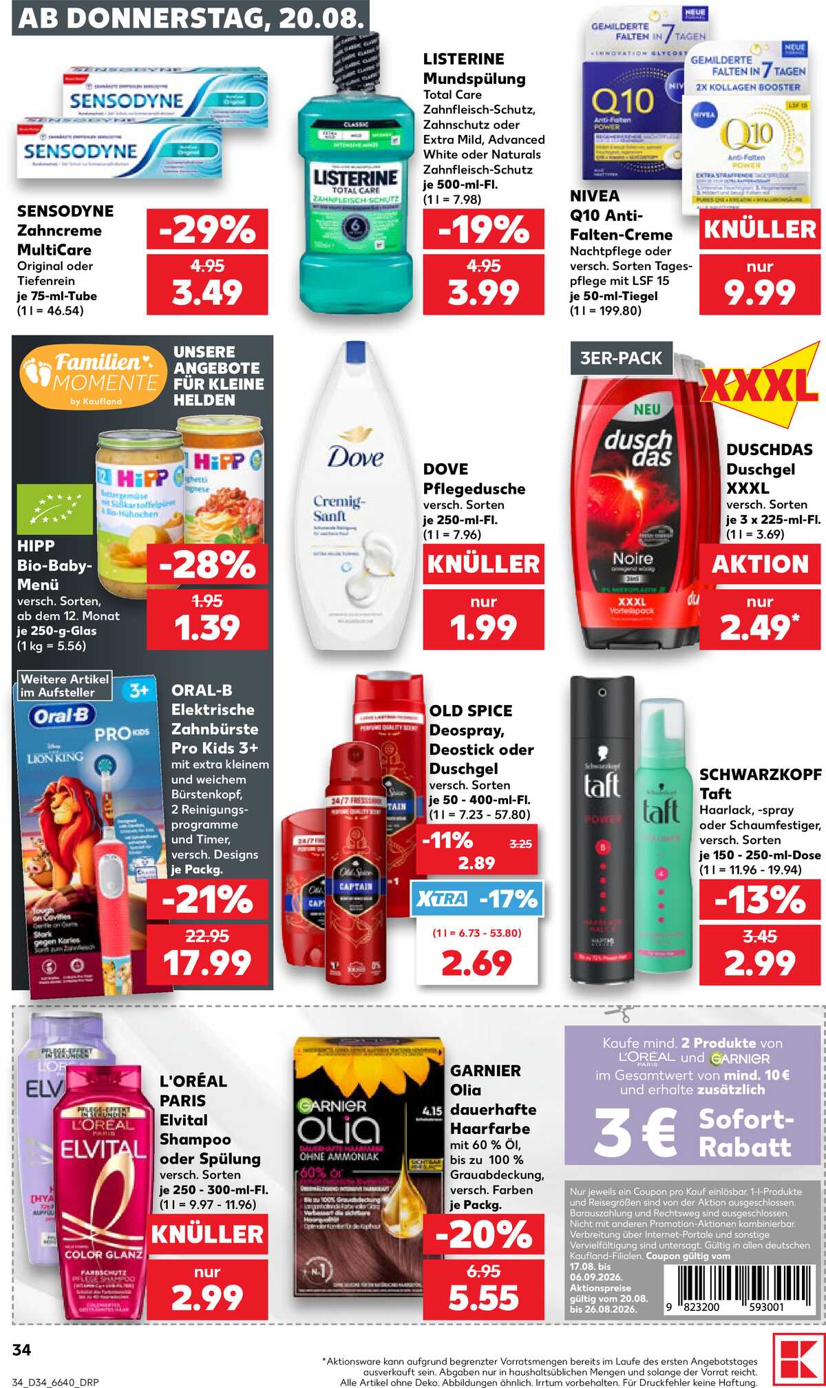 Leták Kaufland Německo 20.8.-26.8.2026 strana 34