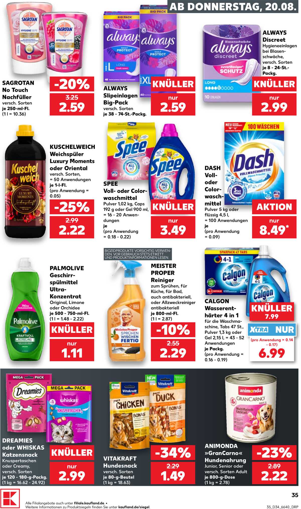 Leták Kaufland Německo 20.8.-26.8.2026 strana 35