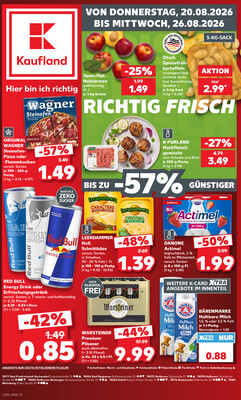 Leták Kaufland Německo 20.8.-26.8.2026