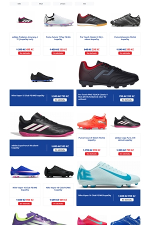 Intersport Kopačky a míče - 17. 8. 2026
