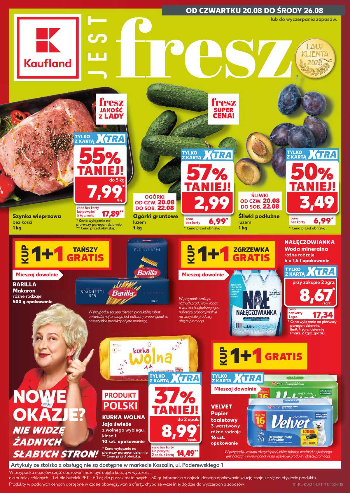 Leták Kaufland Polsko 20.8.-26.8.2026 - Týdenní zpravodaj strana 1