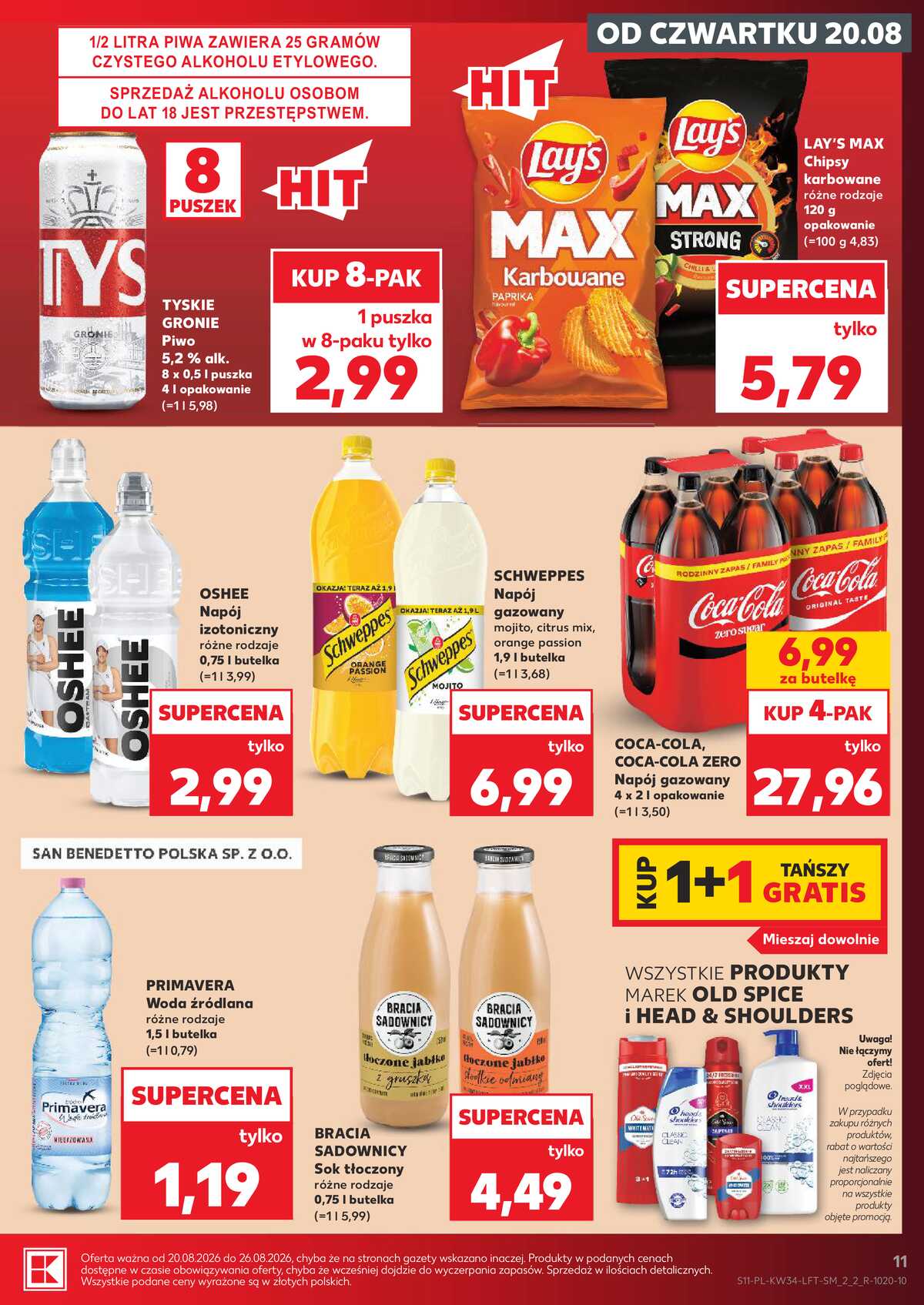 Leták Kaufland Polsko 20.8.-26.8.2026 - Týdenní zpravodaj strana 11