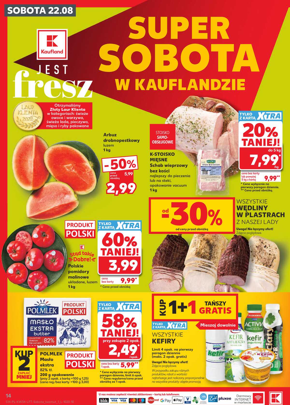 Leták Kaufland Polsko 20.8.-26.8.2026 - Týdenní zpravodaj strana 14
