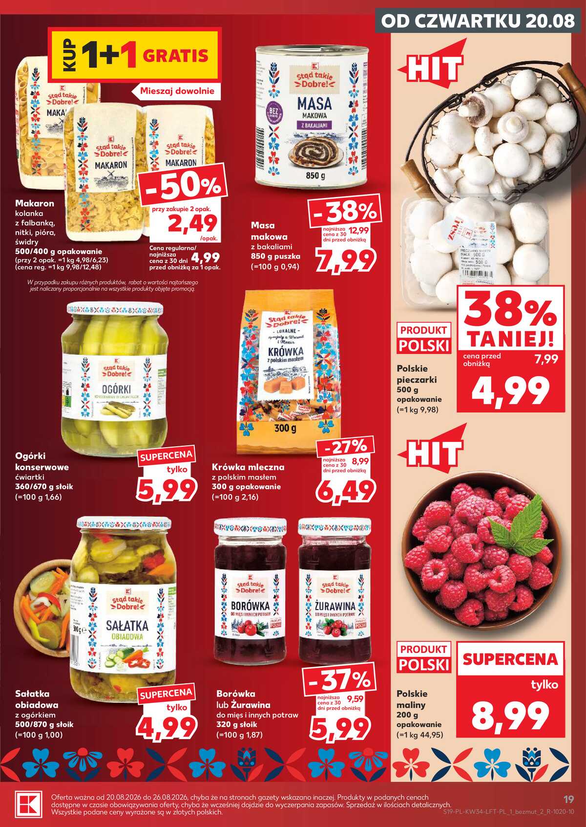 Leták Kaufland Polsko 20.8.-26.8.2026 - Týdenní zpravodaj strana 19