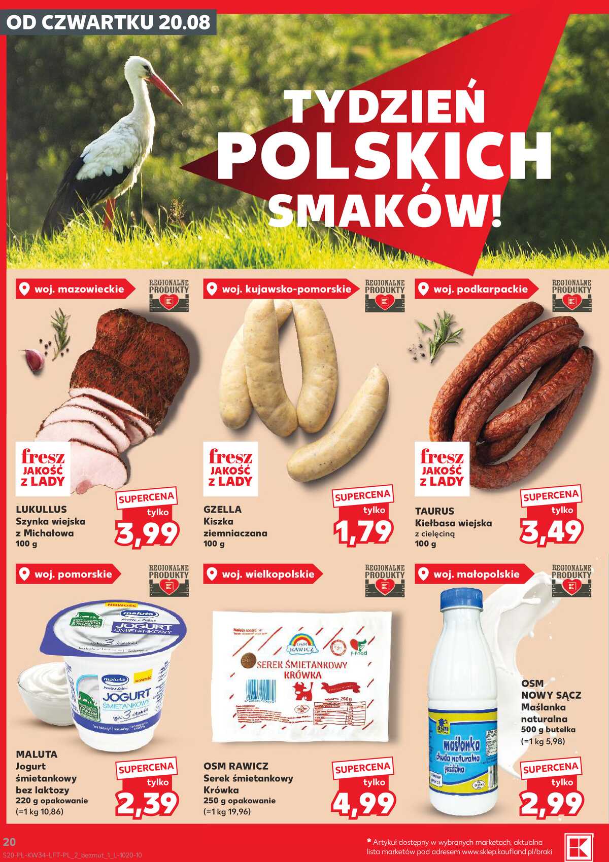 Leták Kaufland Polsko 20.8.-26.8.2026 - Týdenní zpravodaj strana 20