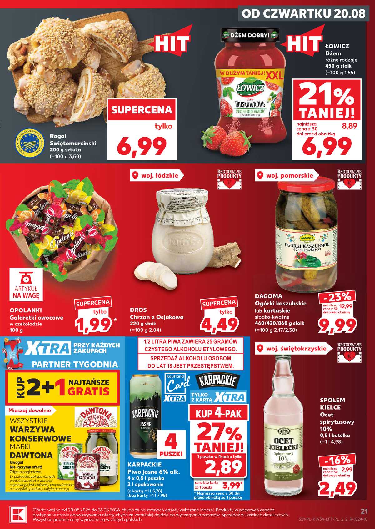 Leták Kaufland Polsko 20.8.-26.8.2026 - Týdenní zpravodaj strana 21