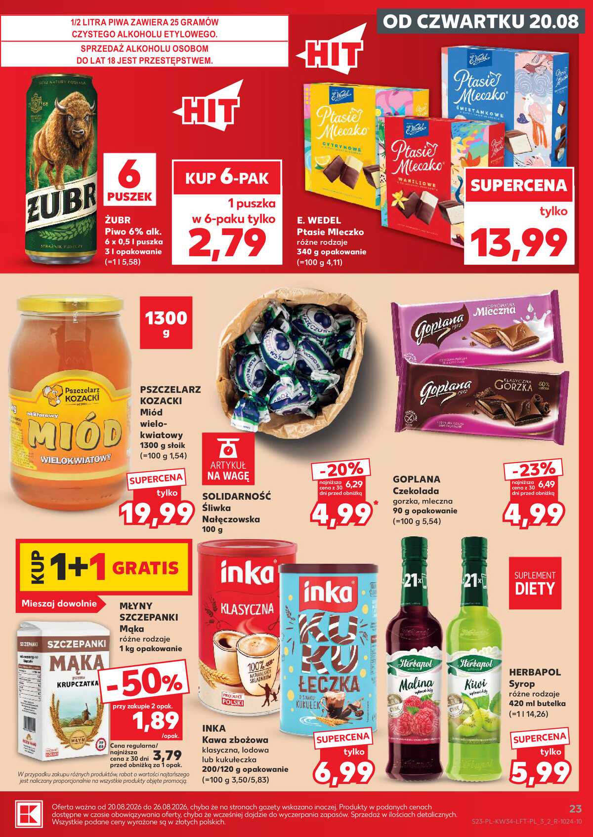 Leták Kaufland Polsko 20.8.-26.8.2026 - Týdenní zpravodaj strana 23
