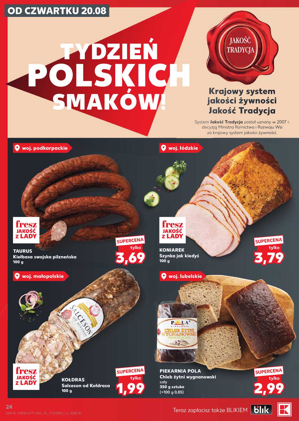 Leták Kaufland Polsko 20.8.-26.8.2026 - Týdenní zpravodaj strana 24