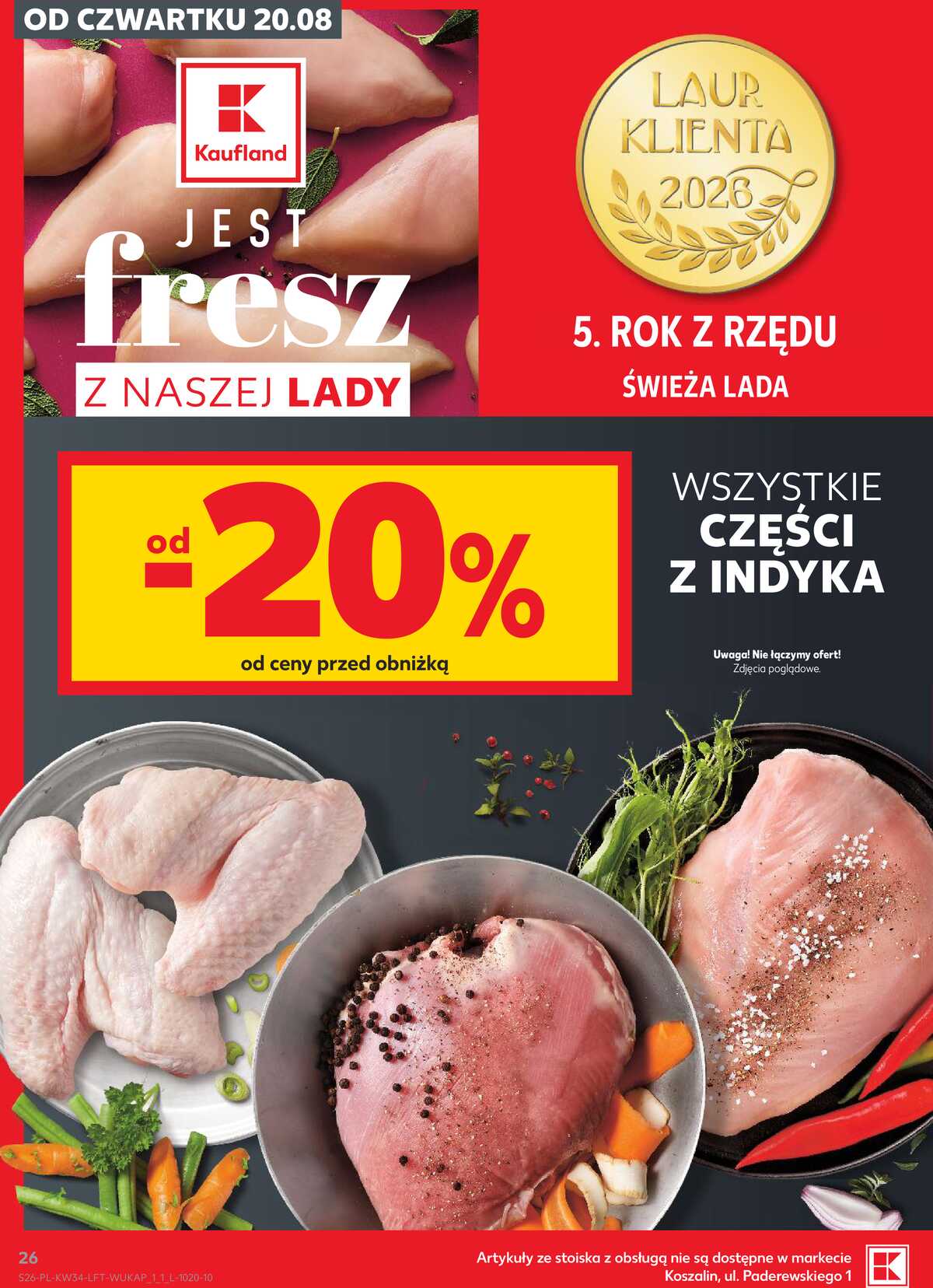 Leták Kaufland Polsko 20.8.-26.8.2026 - Týdenní zpravodaj strana 26