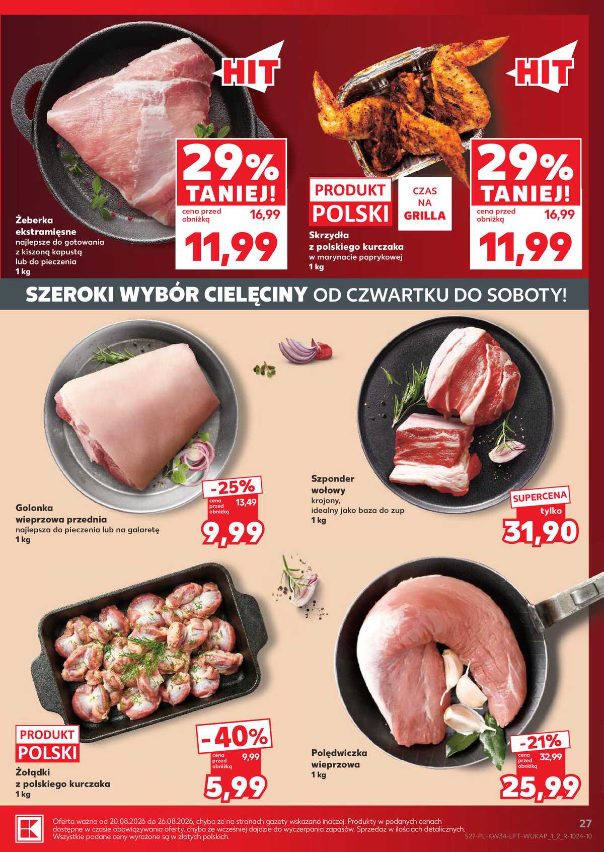 Leták Kaufland Polsko 20.8.-26.8.2026 - Týdenní zpravodaj strana 27