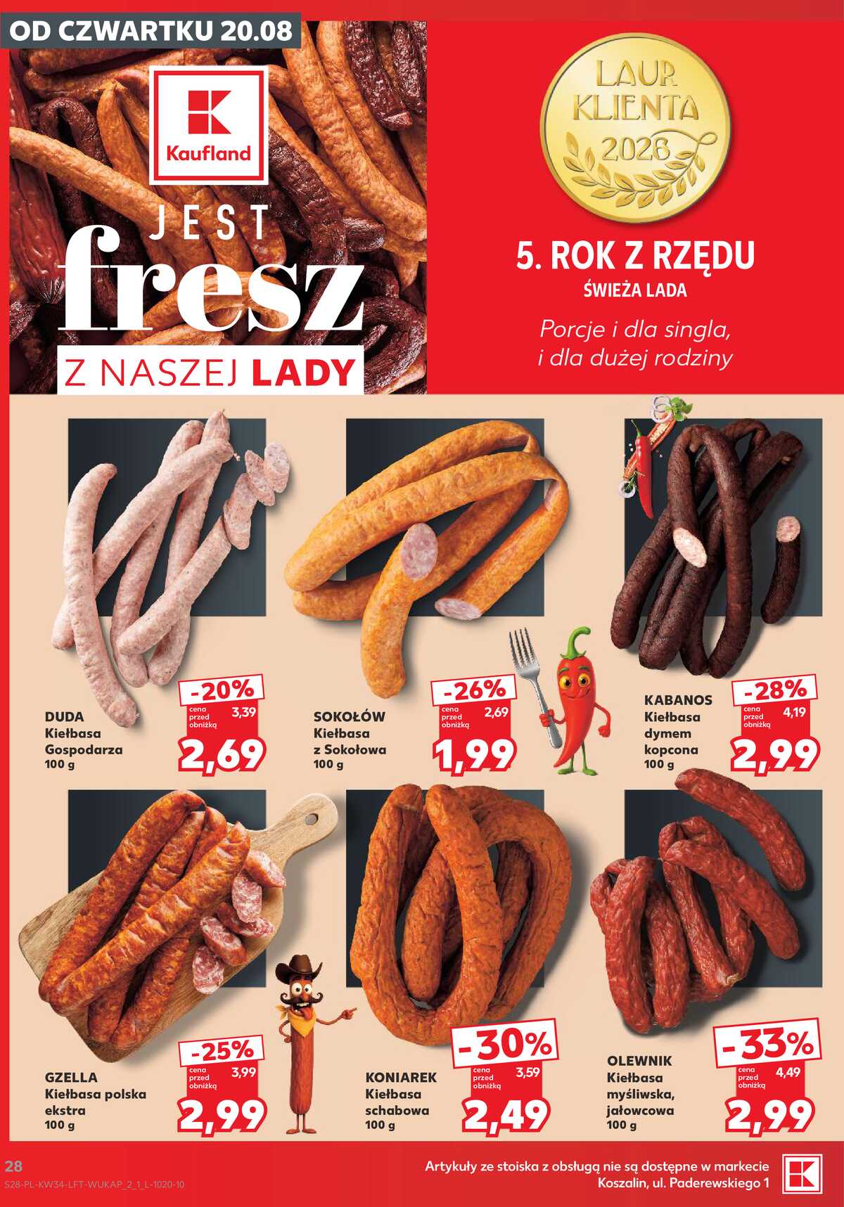 Leták Kaufland Polsko 20.8.-26.8.2026 - Týdenní zpravodaj strana 28