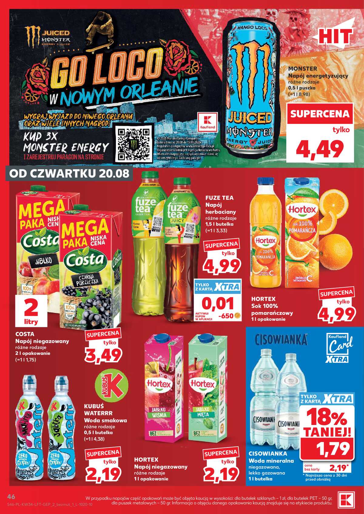 Leták Kaufland Polsko 20.8.-26.8.2026 - Týdenní zpravodaj strana 46