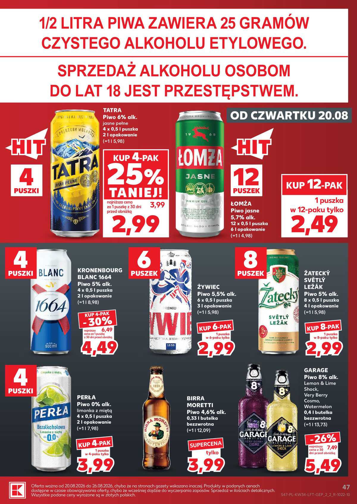 Leták Kaufland Polsko 20.8.-26.8.2026 - Týdenní zpravodaj strana 47