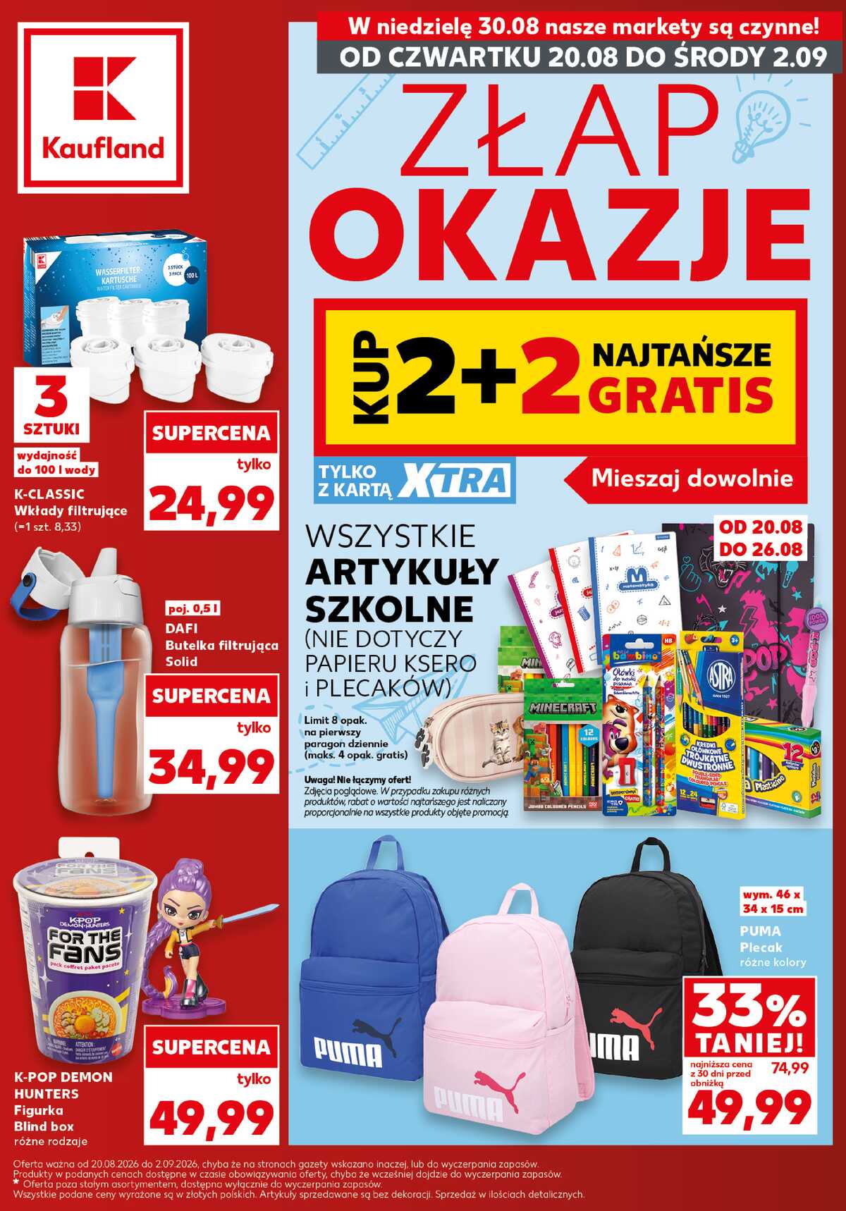 Leták Kaufland Polsko 20.8.-2.9.2026 strana 1
