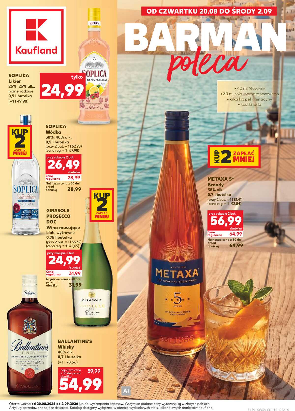 Leták Kaufland Polsko 20.8.-2.9.2026 - Bar v Kauflandu strana 1