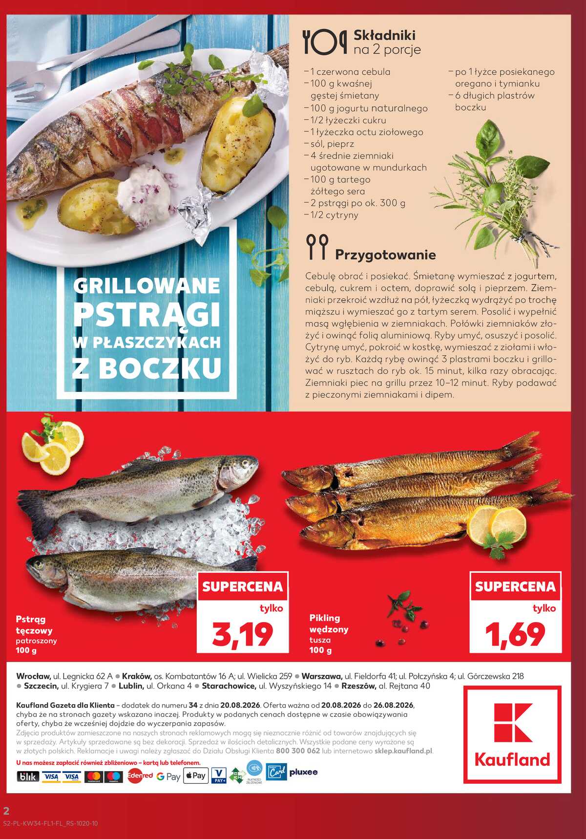 Leták Kaufland Polsko 20.8.-26.8.2026 - Ryby z našeho pultu strana 2