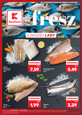 Leták Kaufland Polsko 20.8.-26.8.2026 - Ryby z našeho pultu