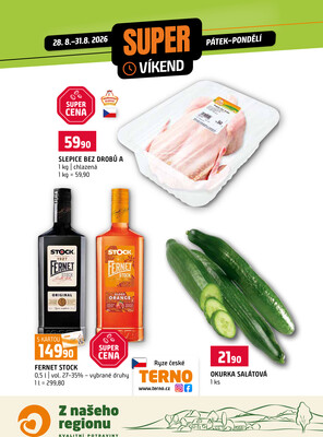 Terno Víkendová akce od 28.8. do 31.8.2026