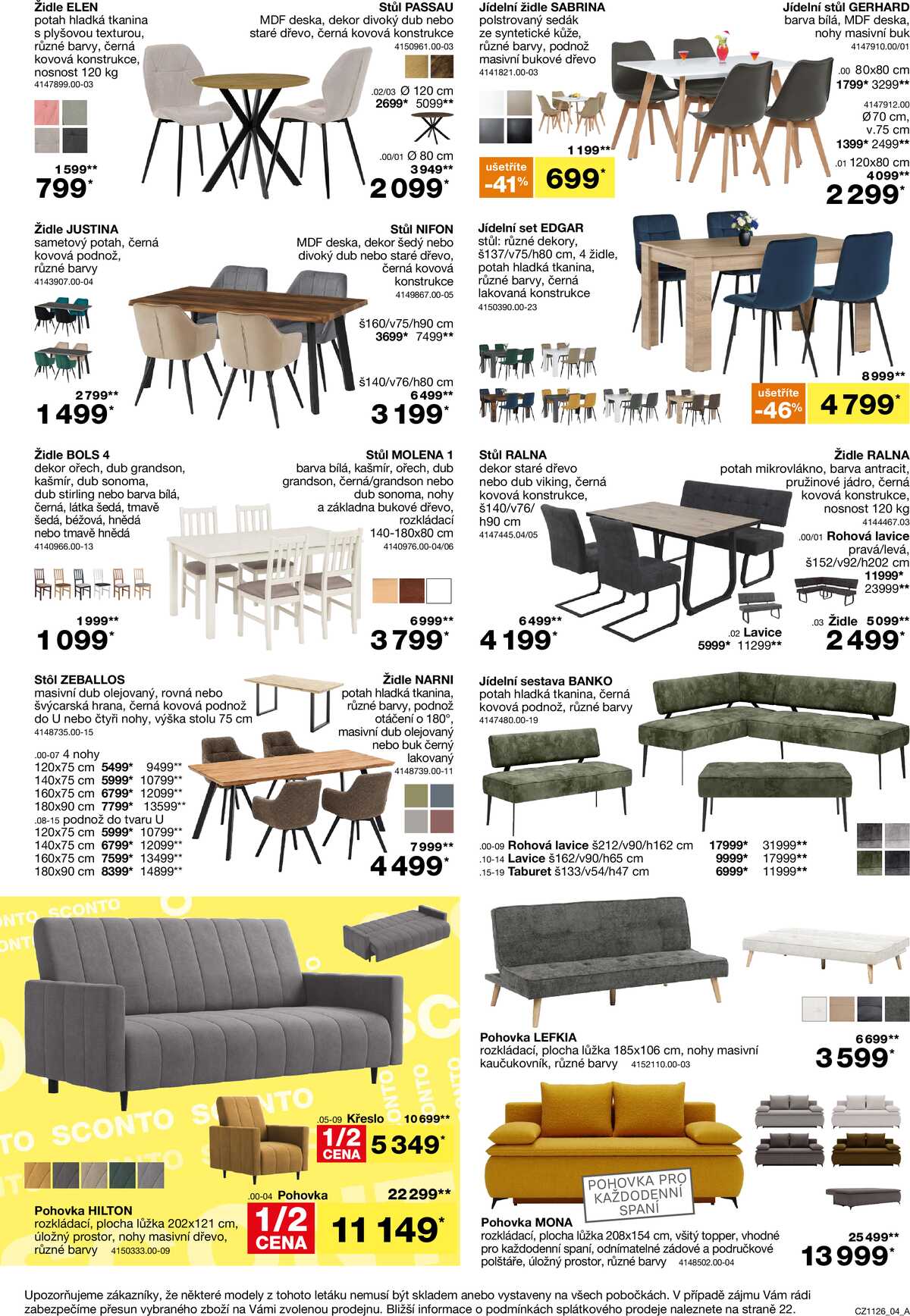 Sconto nábytek od 26.8. do 22.9.2026 strana 4