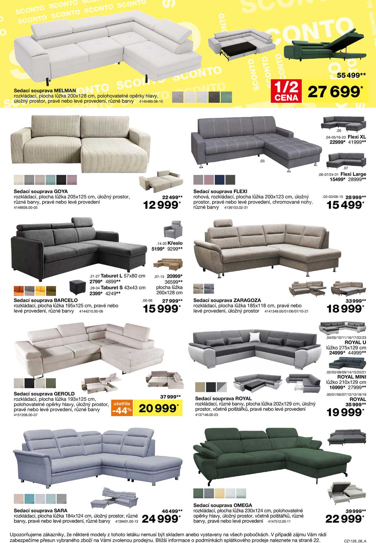 Sconto nábytek od 26.8. do 22.9.2026 strana 8