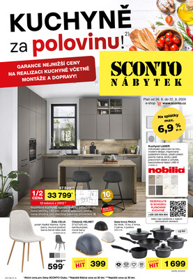SCONTO nábytek letáky