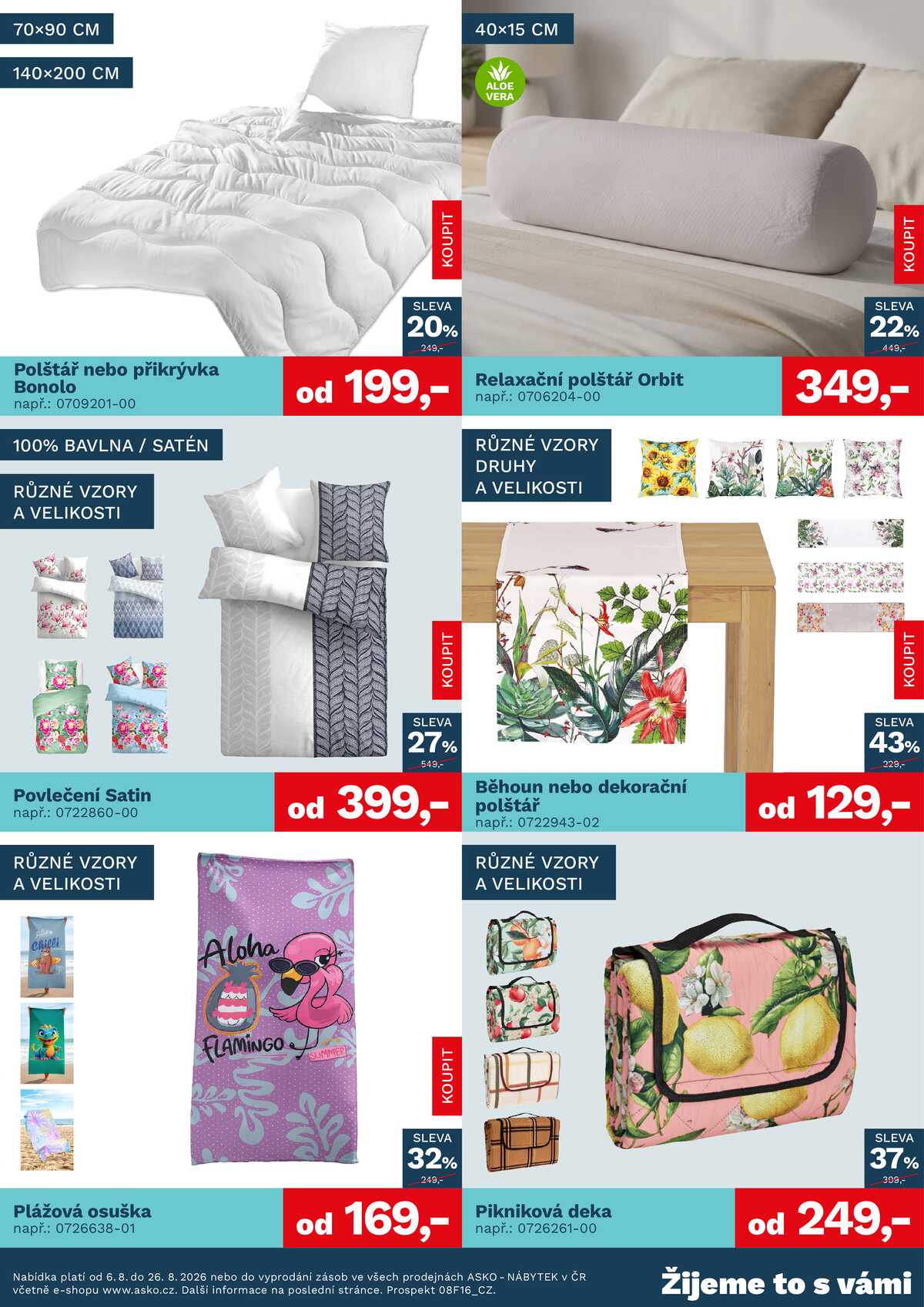 ASKO - NÁBYTEK Bytové doplňky do 26.8. strana 3