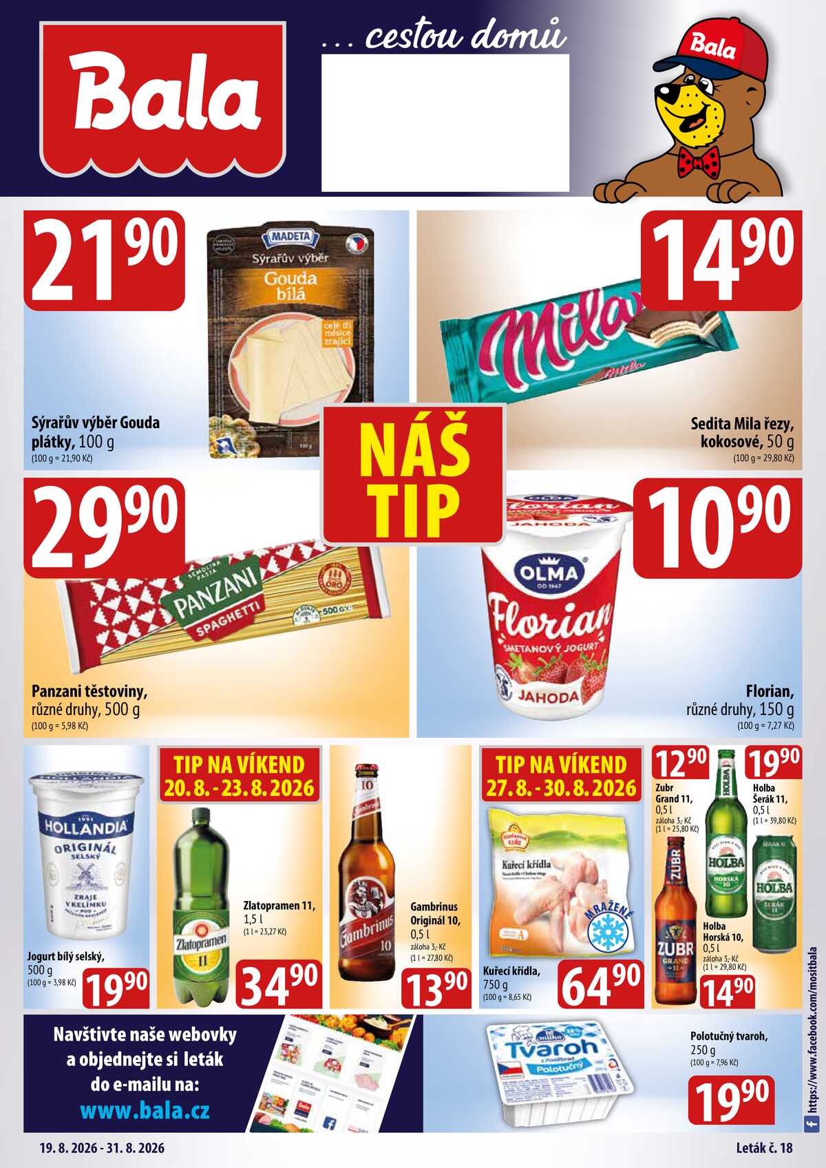 BALA Velký leták Holba + strana 1