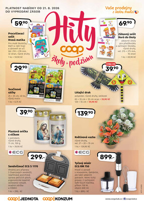 COOP Hity škola a podzim