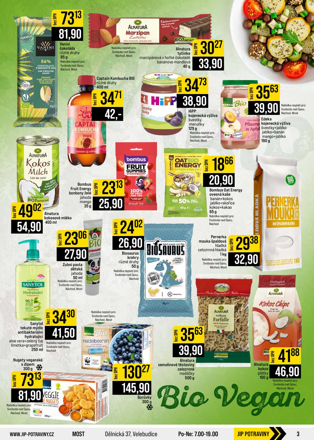 JIP Cash & Carry České Budějovice, Most, Náchod, Polička, Sušice a Svoboda nad Úpou od 19.8. do 25.8.2026 strana 3
