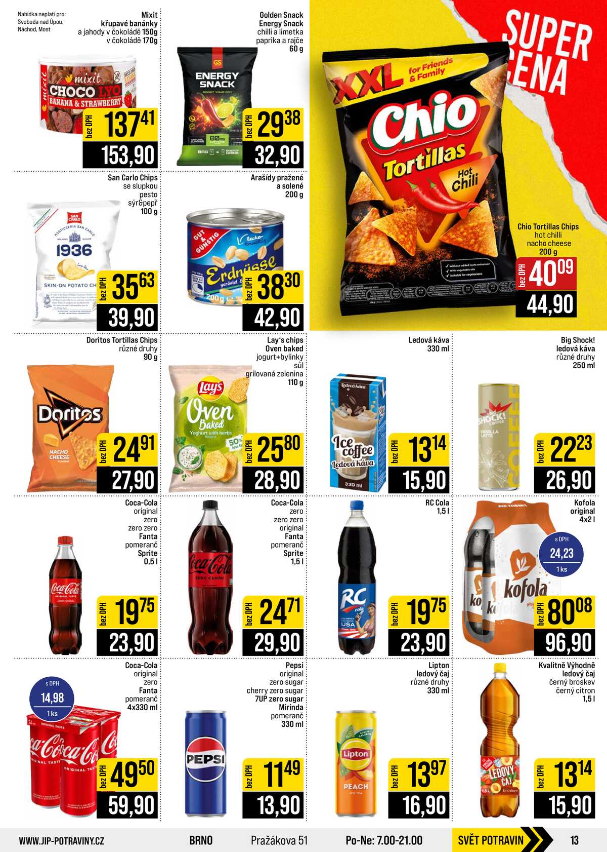 JIP Cash & Carry České Budějovice, Most, Náchod, Polička, Sušice a Svoboda nad Úpou od 19.8. do 25.8.2026 strana 13