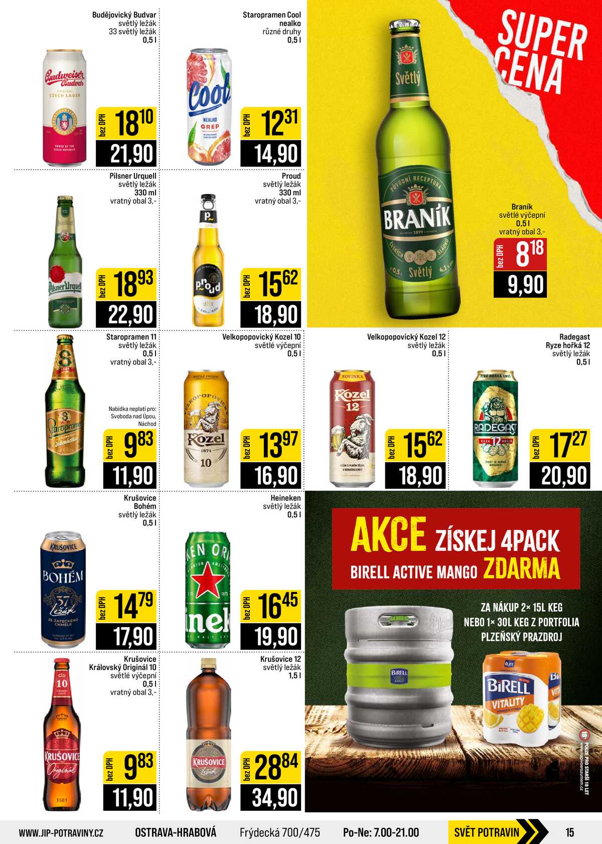 JIP Cash & Carry České Budějovice, Most, Náchod, Polička, Sušice a Svoboda nad Úpou od 19.8. do 25.8.2026 strana 15