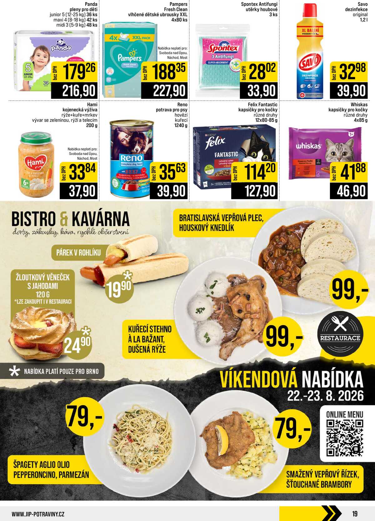 JIP Cash & Carry České Budějovice, Most, Náchod, Polička, Sušice a Svoboda nad Úpou od 19.8. do 25.8.2026 strana 19