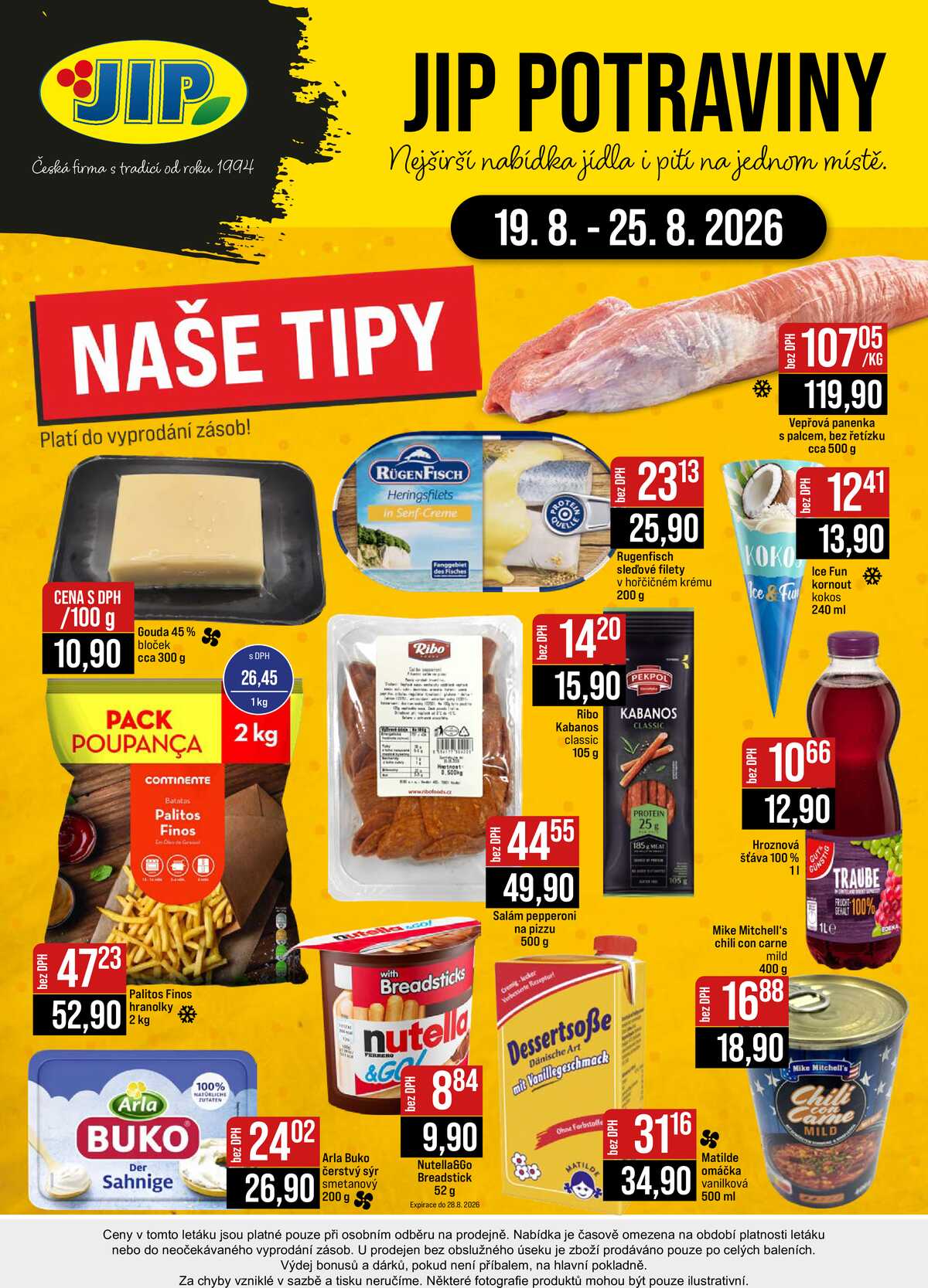 JIP Cash & Carry České Budějovice, Most, Náchod, Polička, Sušice a Svoboda nad Úpou od 19.8. do 25.8.2026 strana 24
