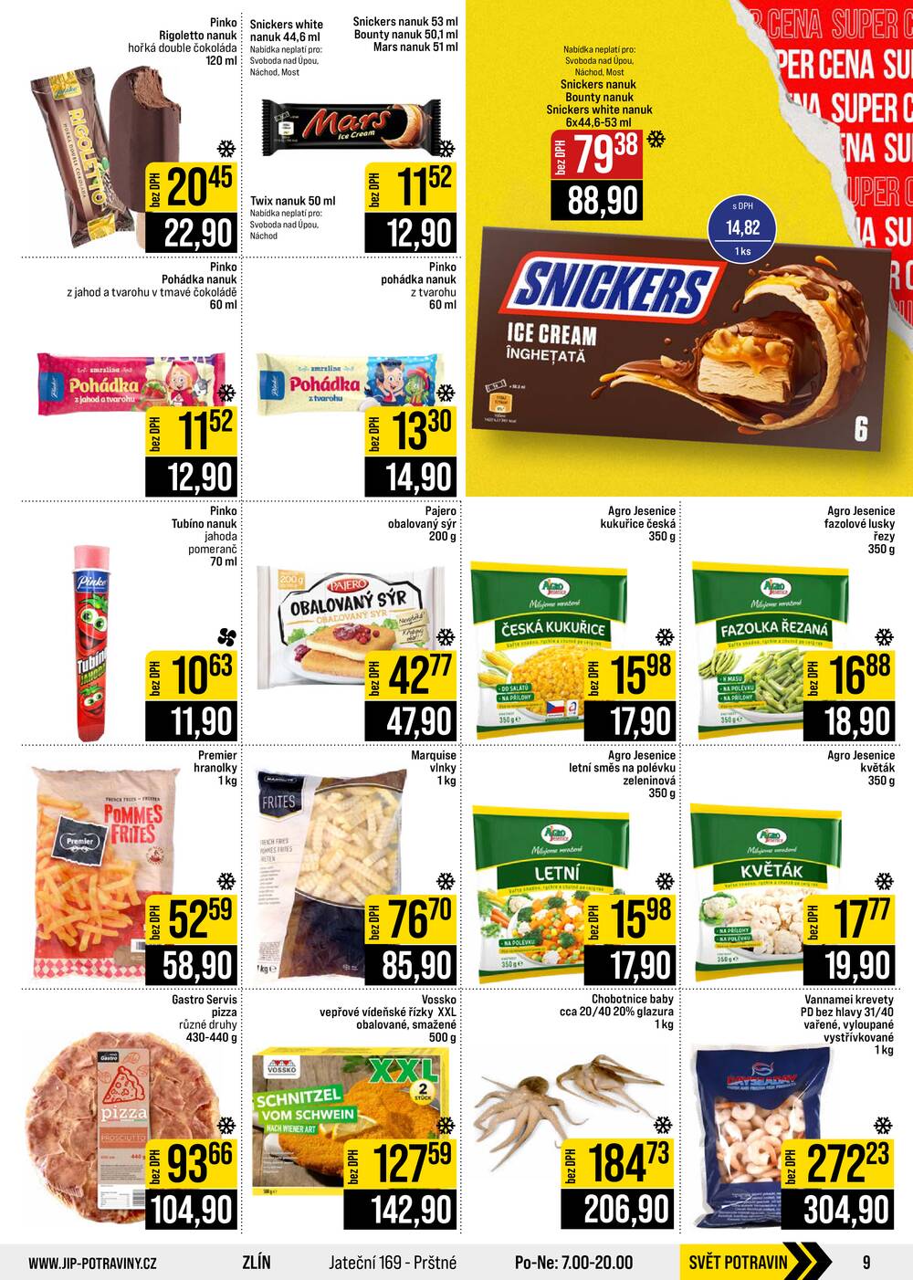 JIP Cash & Carry České Budějovice, Most, Náchod, Polička, Sušice a Svoboda nad Úpou od 19.8. do 25.8.2026