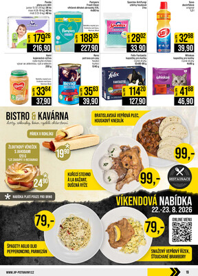 JIP Cash & Carry České Budějovice, Most, Náchod, Polička, Sušice a Svoboda nad Úpou od 19.8. do 25.8.2026