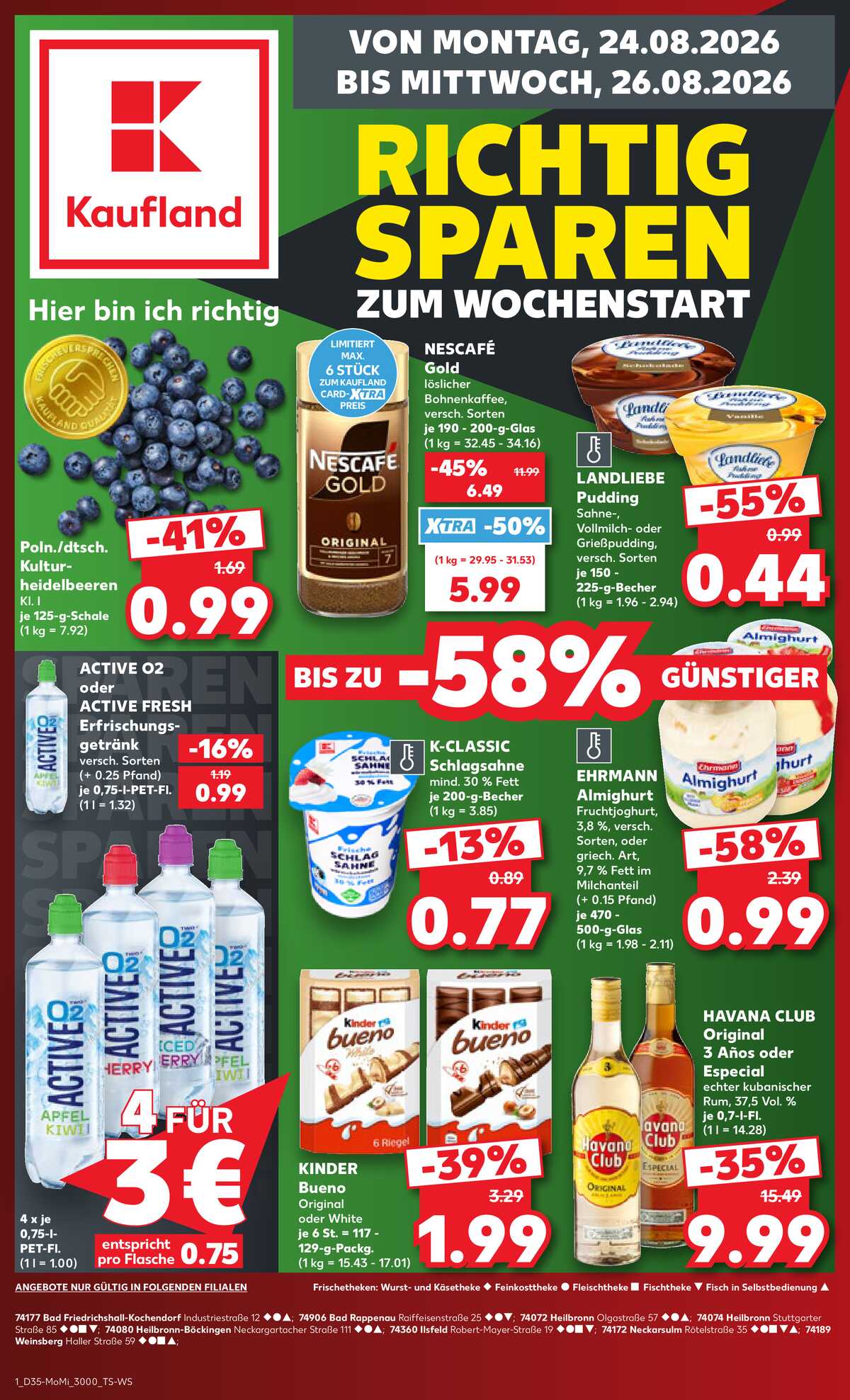 Leták Kaufland Německo 24.8.-26.8.2026 strana 1