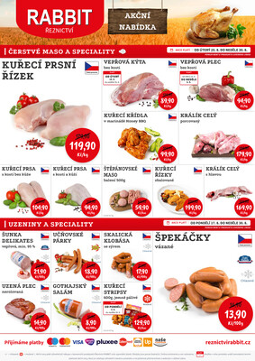 RABBIT řeznictví letáky
