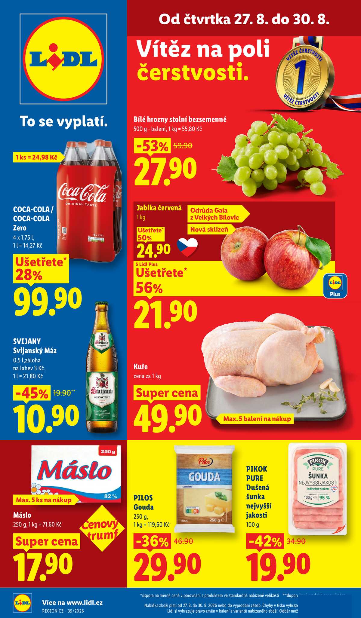 Lidl Čtvrtek od 27.8. do 30.8.2026 strana 1