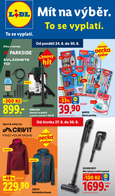 Lidl Spotřební zboží 24.8. - 30.8.