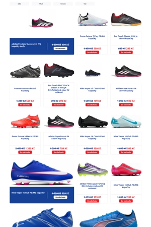 Intersport Kopačky a míče - 22. 8. 2026