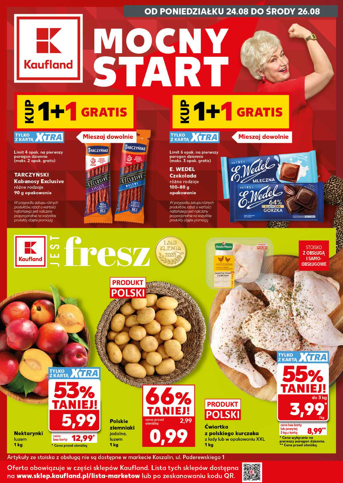 Leták Kaufland Polsko 24.8.-26.8.2026 - Silný start strana 1