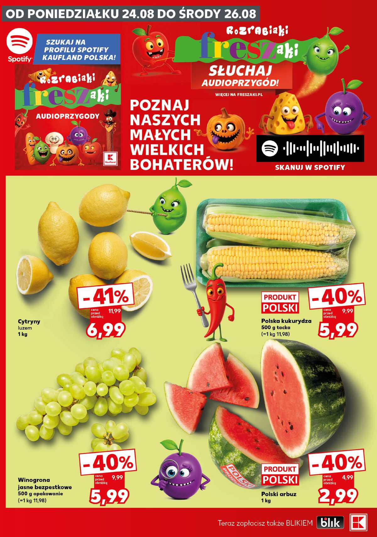 Leták Kaufland Polsko 24.8.-26.8.2026 - Silný start strana 2