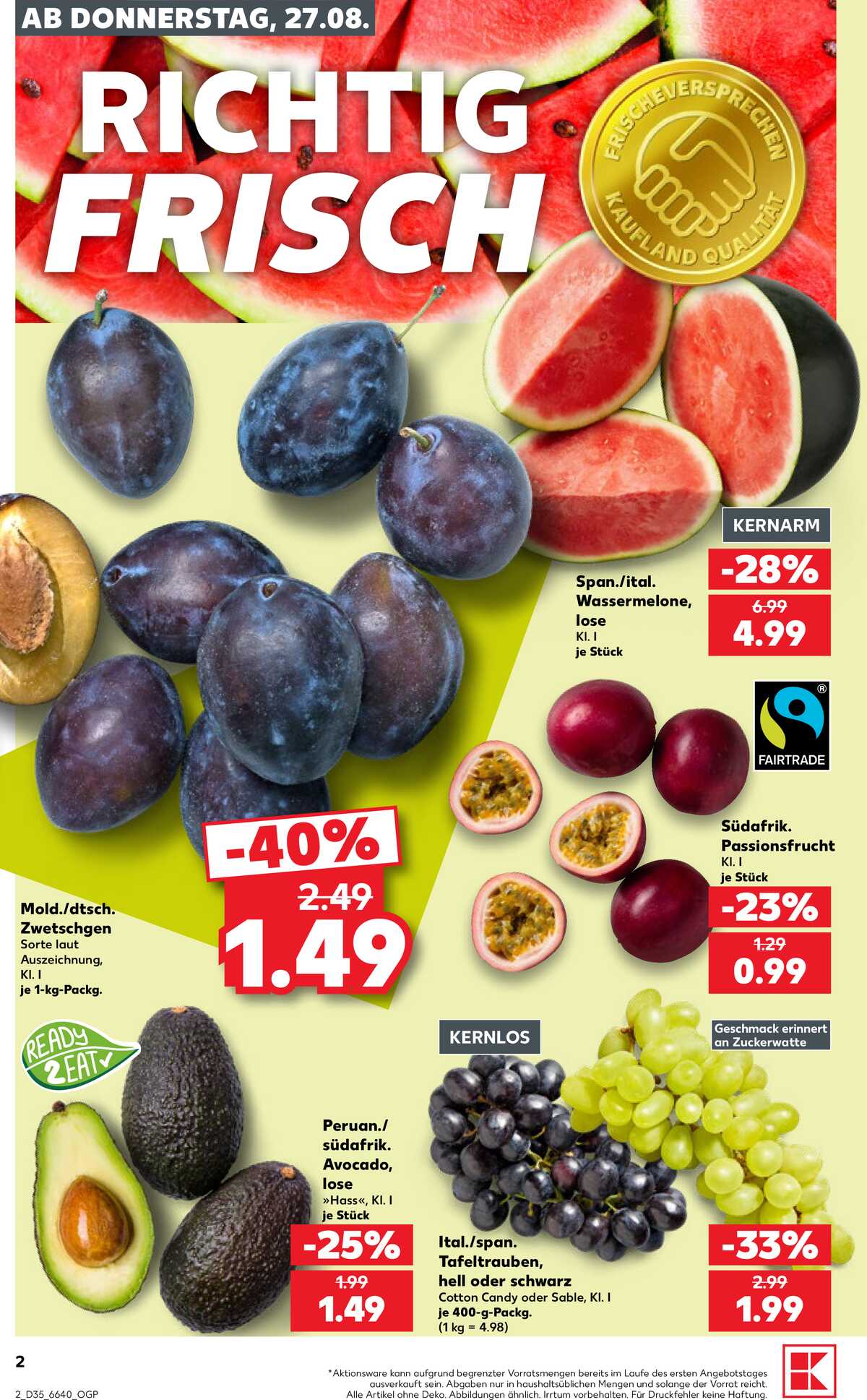 Leták Kaufland Německo 27.8.-2.9.2026 strana 2