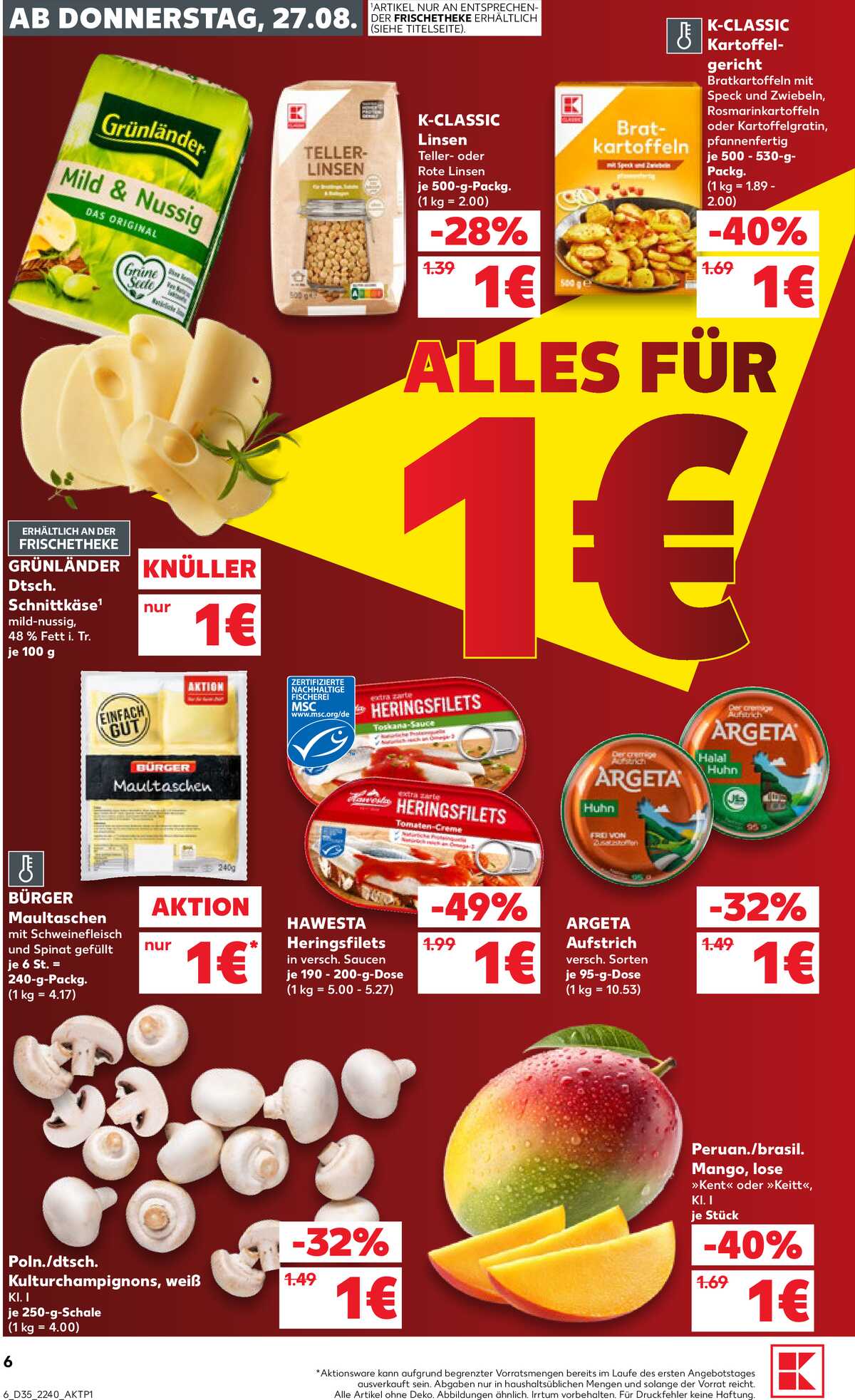 Leták Kaufland Německo 27.8.-2.9.2026 strana 6