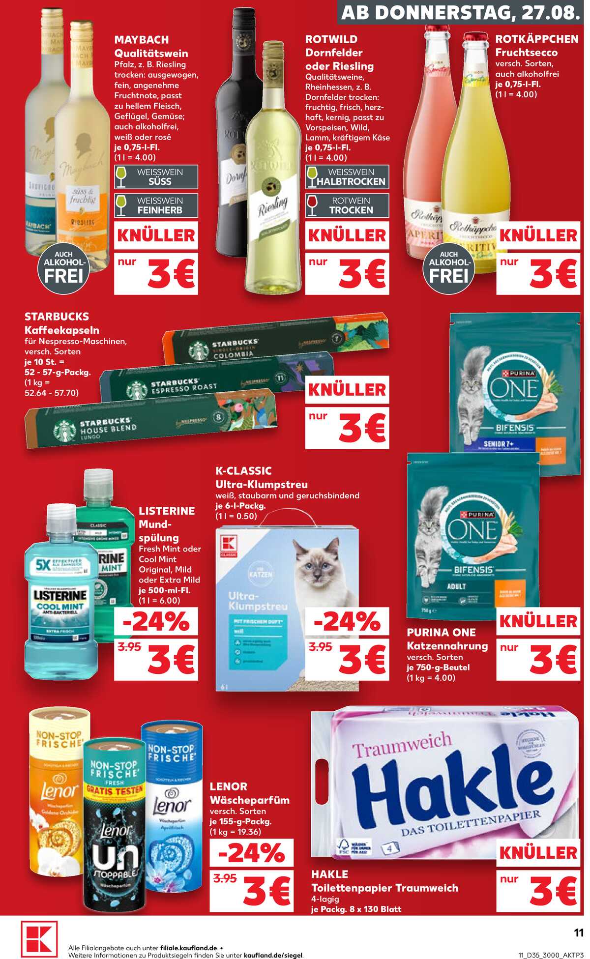 Leták Kaufland Německo 27.8.-2.9.2026 strana 11